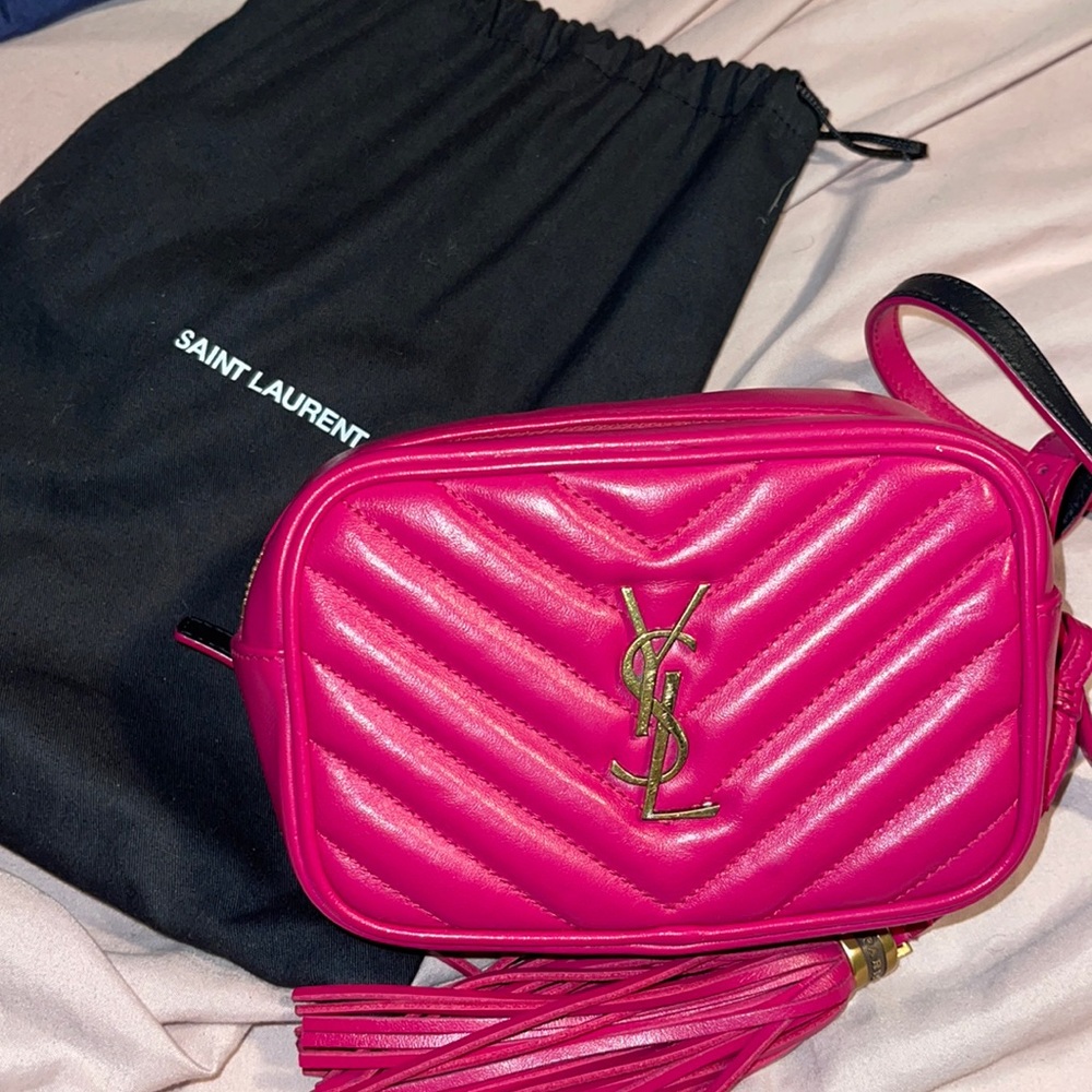 Pink YSL Belt bag